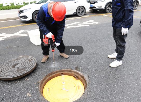 智能電子鎖井蓋：一“蓋”了之，井蓋不怕丟